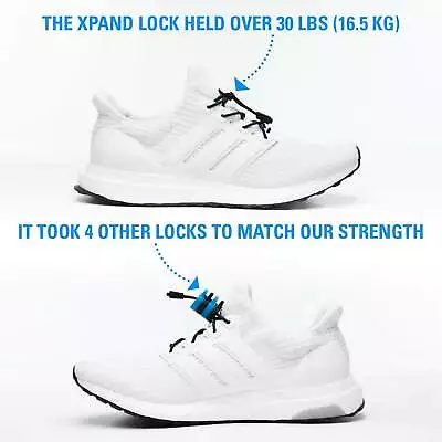 Xpand Elastic Shoe Laces - Quick Release Round Laces 20 + Colours Available! • $15