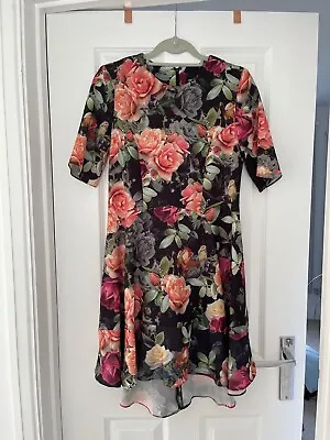 £19.99 • Buy Gorgeous Asos Floral Dress With Dipped Hem! Brand New! Size 14!
