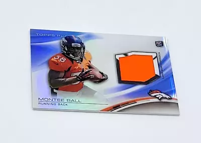 2013 Topps Platinum Football Montee Ball Denver Broncos Jersey Card RC #PRR-MBA • $6.95