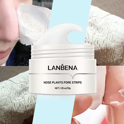 LANBENA Blackhead Remover Nose Face Mask Pore Strip Acne Treatment Care Unisex • £7.35