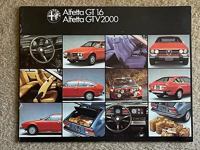 Alfa Romeo 116 SERIES ALFETTA GTV 1.6/2.0 BROCHURE IN ENGLISH USED • $165.50