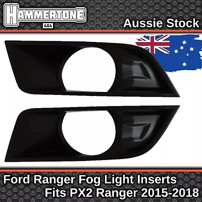 MATTE BLACK FOG LIGHT COVER For Ford Ranger XL XLT XLS - PX2 2015-2018 • $69.99