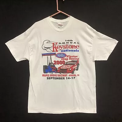 VTG NHRA T-shirt Winston Drag Racing 2000 Sz XL Maple Grove Raceway Keystone Nat • $35.50