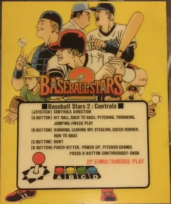 Baseball Stars 2 Neo Geo Mini Arcade Marquee • $9.95