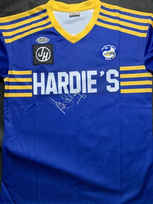 $90 • Buy Peter Sterling Parramatta Eels Signed Retro NRL Jersey
