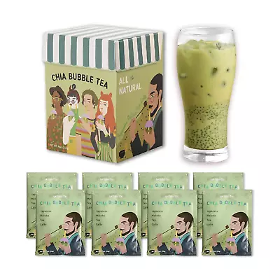 Le Foöd 8 Packs Chia Seeds Bubble Milk Tea Powder Mix Kit Clean Label Drink Heal • $19.92