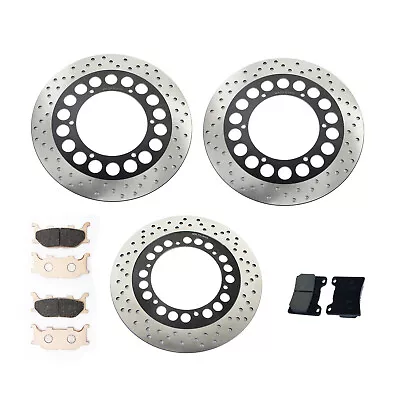 $198.88 • Buy Front Rear Brake Rotors Pads Set For Yamaha V Star 1100 XVS1100A Classic 2004-08