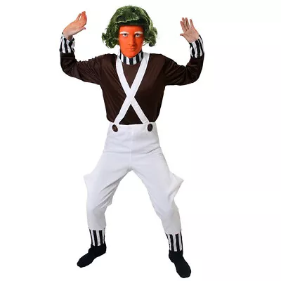 Men's Factory Worker Costume Chocolate Adults Book Film Tv Show Fancy Dress • £15.99