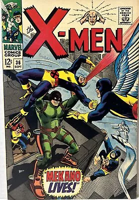 X-Men #36! First Appearance Of Mekano! Marvel 1967 *VF-* • £48.65