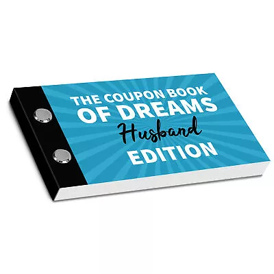 Husband Coupon Book Gift Love Coupons For Him Birthday Anniversary Gifts • £9.99