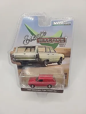 Greenlight Estate Wagons 1968 Volkswagen Type 3 Squareback Panel Van Red • $3.99