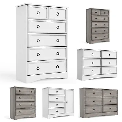 6 Drawer Dresser Tall Chest Of Drawers Modern Wood Storage Organizer For Bedroom • $149.98