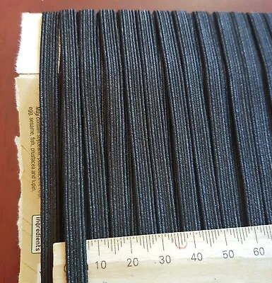 10M Black Elastic (6mm) Sewing Crafts Sewing Crafts AUST SELLER • $9