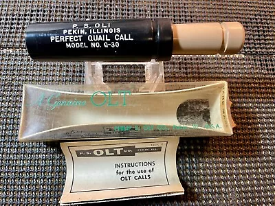 Vintage Philip S. Olt Model Q-30 Perfect Quail Call Early Model NEW Old Stock • $57.99