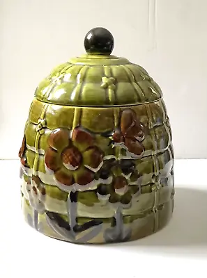 Bee Hive Cookie Jar California Pottery USA 1968 # H94 Avocado Green Vintage • $30