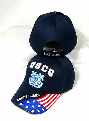 U.S. Coast Guard Embroidered Flag Officially Licensed Military Hat Ball Cap • $8.88