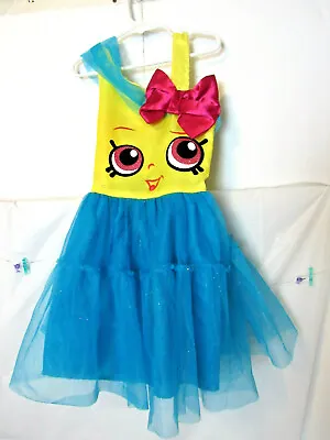 $15.30 • Buy NWOT Girls Shopkins Small 4-6 Cupcake Queen Dress-Up Play Costume