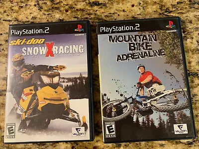 $11.99 • Buy Mountain Bike Adrenaline & Ski-doo Snow X Racing Lot-Sony PlayStation 2 PS2 CIB