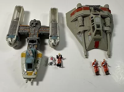 Star Wars Micro Machines Action Fleet Y-Wing+Snow Speeder Lot • $35