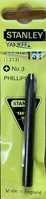 Genuine Stanley Yankee Phillips No.3 Screwdriver Bit #131 3-68-912 (1313) • £6.95