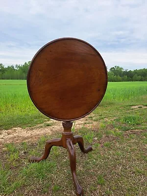 Grand Mahogany Queen Anne Tea Table  18th Century • $476