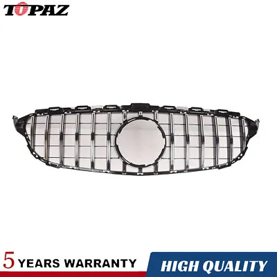 Front Grille W/o Camera Hole For Mercedes W205 S205 C180 C200 C63 AMG 2013-2018 • $119.99