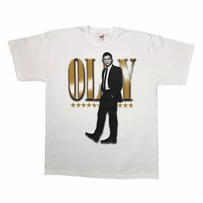 2010 Olly Murs X Factor T-Shirt Mens Large Fruit Of The Loom White • £17.99