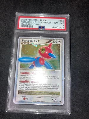 $9.99 • Buy 2008 Pokémon Porygon-Z Lv X #100 Majestic Dawn Holo PSA 8 Near Mint