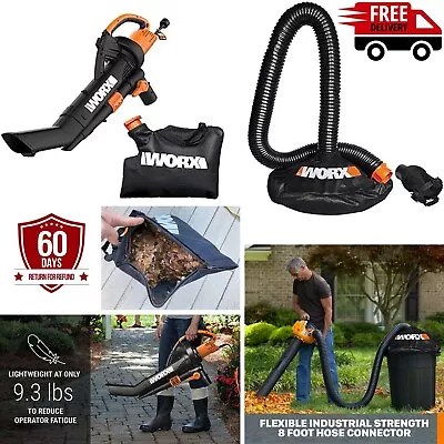 Vacuum Electric Leaf Blower Mulcher 3 In 1 All Metal Mulching Collection System • $192.79