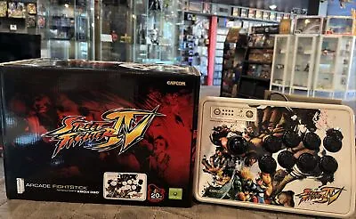 Street Fighter IV Fightstick For Xbox 360 4 Arcade Fighting W / Manuals & Box • $69.99