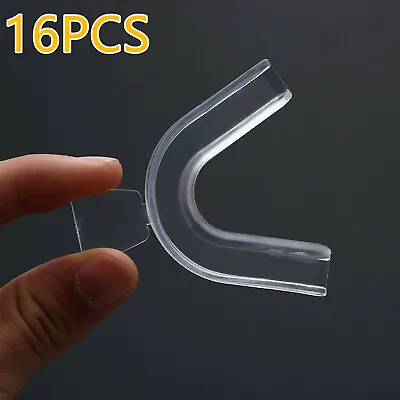 $13.99 • Buy 16x Teeth Whitening Mouth Trays Custom Self Mould Thermo Plastic Clear Guards AU
