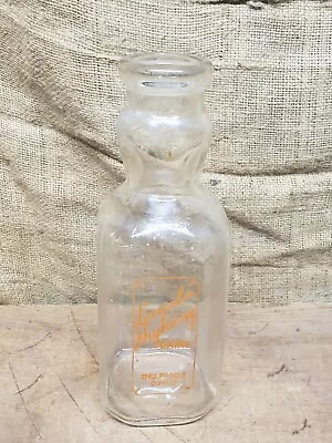 Lincoln Highway Dairy Quart Modern / Cream Top Glass Milk Bottle Delphos Ohio  • $25