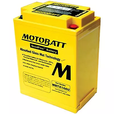 New Motobatt Battery For Honda CX650T Turbo 650cc 83 1983 YB14-A2 YB14L-A2-WS • $112.77