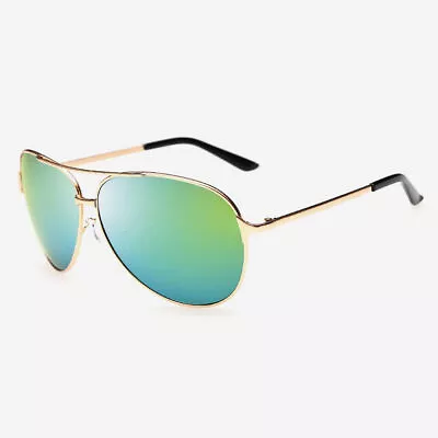 Men Polarized Metal Pilot Mirrored Sunglasses Driving Eyewear Glasses UV400 • $13.99