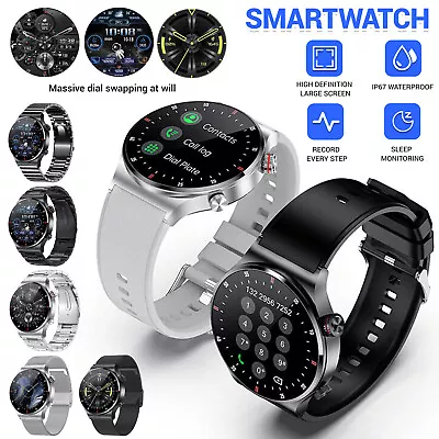 Smart Watch For Men Waterproof Smartwatch Tracker Bluetooth IPhone Samsung Sport • $46.99