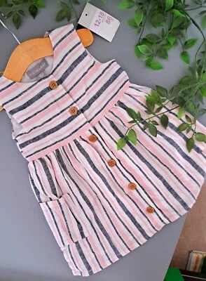 £2.50 • Buy Baby Girl 12-18 Months BNWT Primark Linen Dress