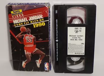 Michael Jordan Come Fly With Me 1990 VHS Tape Sports Illustrated Video NBA Hoops • $3.97