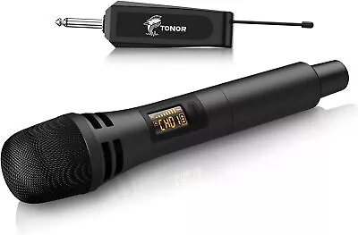 TONOR Wireless Microphone UHF Cordless Handheld Dynamic Karaoke Mic TW310 • £25