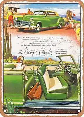 METAL SIGN - 1948 Chrysler Convertible Vintage Ad • $21.95