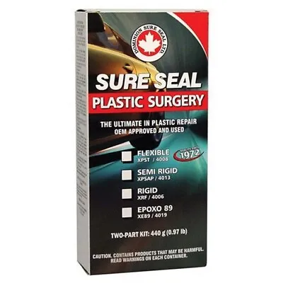 Dominion Sure Seal 4008 Flexible Epoxy Plastic Repair Adhesive Filler (15.5 Oz) • $38.94