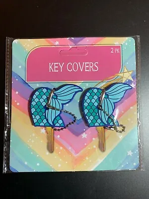 Key Covers 2 Pack Mermaid Or Llama nip  Id Your Keys Fast! • $3.99