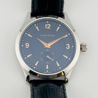 Louis Erard L'Esprit Du Temps Mens Watch 47200 Swiss Sapphire Crystal • $899.99