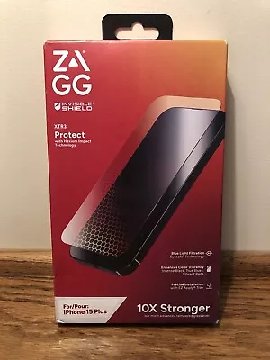 Zagg Invisible Screen Protective Shield ( For IPhone 15 Plus - New ) • $15