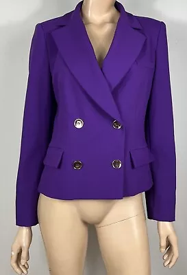 Zara Purple Double Breasted Jacket - Size Large • $65