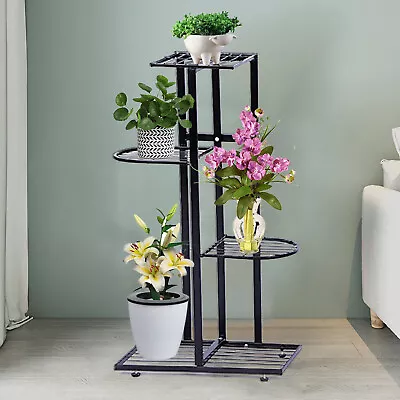 4-Tier Large Metal Plant Stand Shelf Anti Rust Iron Garden Flower Rack Indoor  • $26.60