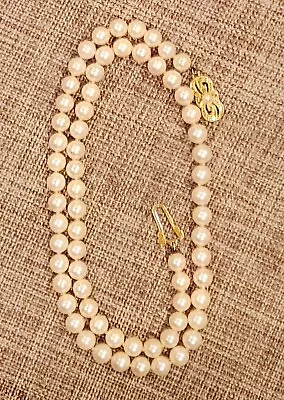 MIKIMOTO 18K 6.5 MM Pearls  17 3/8” Strand • $1200
