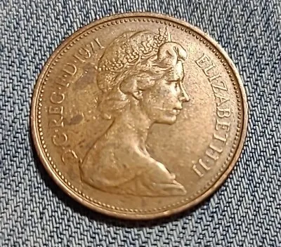 1971 NEW PENCE 2p British Elizabeth II Coin Very Rare - 1 • $33