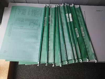 £4.50 • Buy Foolscap Hanging Suspension Sling Files X 10 Ten Filing Cabinet