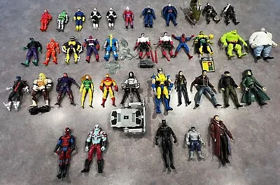 HUGE Lot Of 38 Marvel 90's And 2000's Action Figures W/Accessories LOOK! • $129.99