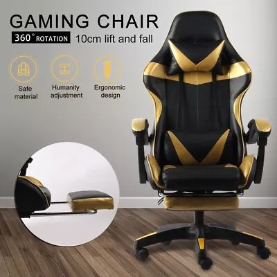 Gaming Chair Office Executive Computer Chairs 360°Swivel Racing Recliner • $129.99